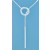 SPC 30mm SQ.BAR SNAKE CHAIN LARIAT     =