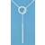 SPC 30mm SQ.BAR SNAKE CHAIN LARIAT     =