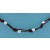 SPC LEATHER KNOT CHAIN WITH 6mm BEADS
