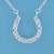 SPC 20mm CRYSTAL SET HORSESHOE/16"CHAIN=