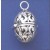 SPC 22MM OVAL FILIGREE BALL PENDANT    =