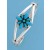 SPC TQ FLOWER D SECT.WIRE CUFF BANGLE  =